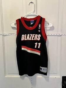 Champion Arvydas Sabonis Portland Trail Blazers Jersey Youth Medium 10/12 VTG - Picture 1 of 12
