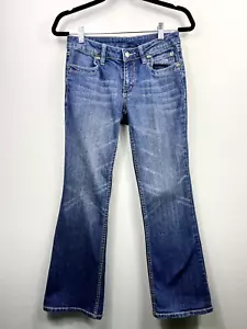 Harley Davidson Damen Boot Cut Jeans Petite Größe 2 Strass Logo - Bild 1 von 15