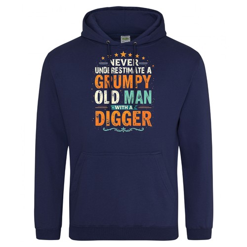 VETEMENTS Felpa con cappuccio divertente vecchiore scavat regaloanno com perà papào nonnoo mar luio uomoex