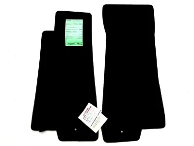 Jaguar XK8 Carpet Lloyd's Floor Mats Black Front-Fits 1997-2006 w/1 Grommet  - Image 1 of 2