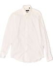 HUGO BOSS Mens Regular Fit Shirt Size 15 1/2 39 Medium White Cotton SL09