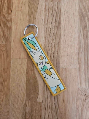 Embroidered Pokemon Keychain Keyring Kawaii Various Eeveelutions - Leafeon - Image 1 of 2