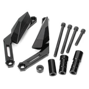 Fit YAMAHA MT-09 FZ09 2013 - 2018 14 - 16 Slider Crash Protector Guard Pad Black - Picture 1 of 7