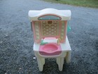 Vintage Little Tikes Beauty Salon Vanity Make Up Child Play Set Size Sink Mirror