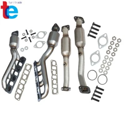 Convertidores catalíticos colectores delanteros y traseros para Nissan Titan 5,6 L 2004-2015 los 4 Foto 1 de 4