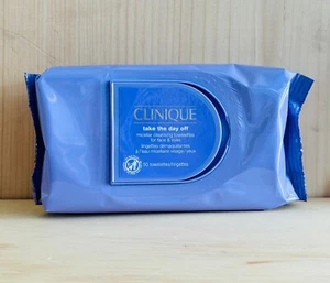 CLINIQUE Take The Day Off Micellar Cleansing Towelettes for Face & Eyes~50 Wipes - Picture 1 of 2