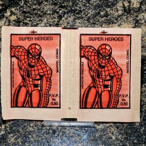 1980 Marvel Super Heroes Reyauca Venezuela Sticker 2 Packs Unopened (Rare) - Picture 1 of 2