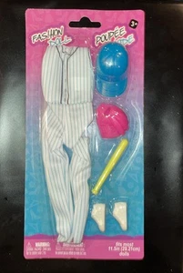 Barbie Fashion Doll Outfit Baseball Glove Bat Sneakers NIB Clone Poupee Mode - Picture 1 of 6