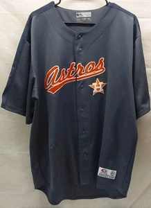 Houston Astros True Fan MLB Official XL Jersey Dark Gray Writing Logo. - Picture 1 of 16