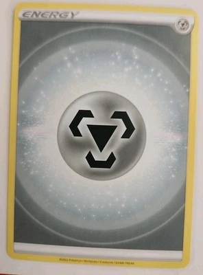 Official Nintendo Pokémon Brand Merchandise 2022 Metal Energy Base Card - Image 1 of 2