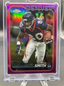 24 Topps Chrome ROD SMITH Career Tribute PINK REFRACTOR #62 Broncos Ring of Fame - Picture 1 of 6