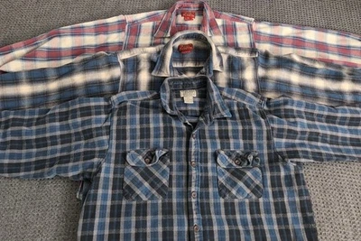 Lot Of 3 Moose Creek Heavy Flannel Shirts Men’s 3XLT Plaid Thick Button Down - Image 1 of 4