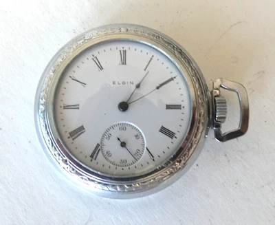 Elgin 6S 7J M2 G286 c1912 Pocket Watch Defiance Case Cleaned Running Strong - Image 1 of 4