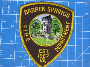 Parche del Departamento de Bomberos de Virginia de Barren Springs - Imagen 1 de 2