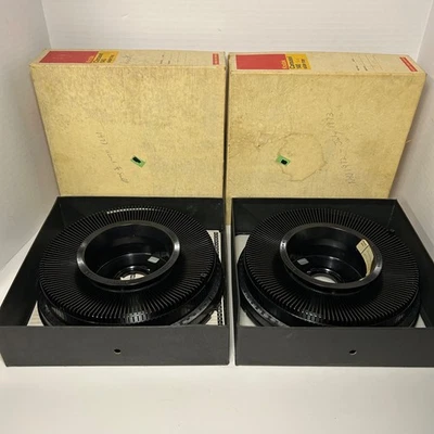 2 Vtg Kodak Carousel 140 Projector Slide Tray with Original Box Carousel - Image 1 of 4