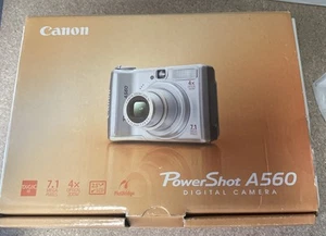 Canon PowerShot A560 7.1MP Digital Camera - Silver Excellent Condition #10 - Picture 1 of 12