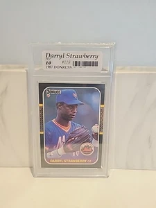 💎💎 1987 Donruss - Darryl Strawberry #118 💎 GRADED FGC10 MINT 💎💎 - Picture 1 of 2