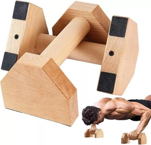 Liegestützgriffe Holz, Handstand Griffe für Parallettes Handstand Stütze Griff - Bild 1 von 11
