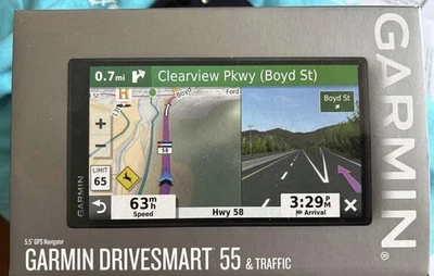 Garmin DriveSmart 55 5.5 inch GPS Navigator With Traffic - Black - Image 1 of 4