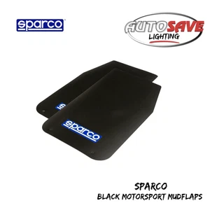 SPARCO - Universal Motorsport Mudflaps - 1 pair (Black) **BRAND NEW & IN STOCK** - Picture 1 of 6