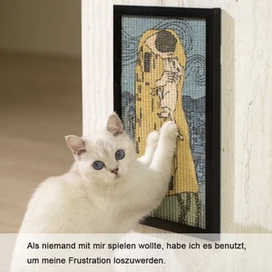 Weltberühmte Gemäldeserie – Katzenkratzbrett aus Sisal 49,5cm*38cm*3cm - Bild 1 von 31