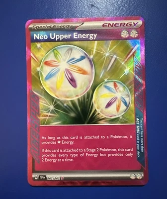 Neo Upper Energy #162/162 Pokemon SV05: Temporal Forces ACE SPEC Rare Holo NM - Image 1 of 3