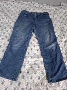 Jeans donna Gloria Vanderbilt Amanda dritto taglia 10 blu alto - Foto 1 di 5