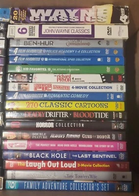 80 DVD MOVIES LOT # 19 USED MIXED READ DESC LOOK PICTS FOR TITTLES PLEASE  Foto 1 de 4