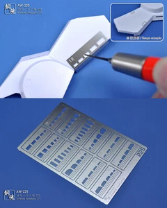 AW-225 Scribing Templates 1pc Etched Sheet Model Tools Accessory - Picture 1 of 5