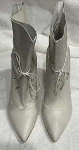 Nine West Tirzah Invierno Blanco Talla 9 1/2 Botas Botines Zapatos Nuevos - Imagen 1 de 8