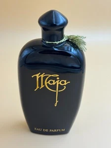 Vintage Maja Black Glass Perfume Bottle Factice Empty Dummy Display 9¾" Tall - Picture 1 of 5
