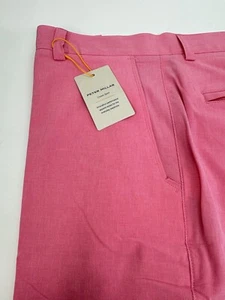 NWT Peter Millar Shackleford Hybrid Golf Swim Shorts Solid Pink Men’s Size 36 - Picture 1 of 9