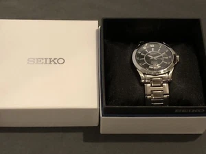 Seiko Premier 6A32 Perpetual Calendar Roman Quartz Men's Watch - Picture 1 of 8
