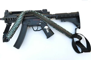 60" Tactical 550 Paracord Gun Rifle Bow Shotgun Sling 1 / 2 Point MINT CHOCOLATE - Picture 1 of 8