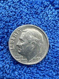 1965 Dime No Mint Mark - Picture 1 of 4