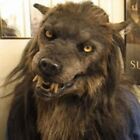 Halloween Scary Wolf Head Face Mask Horror Props Faux Fox Werewolf Head Masks