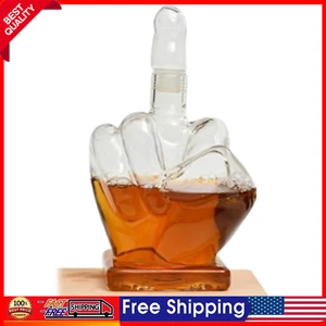 Middle Finger Whiskey Decanter Wine Dispenser 1000ml - Picture 1 of 11