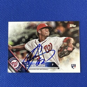 2016 Topps Abel De Los Santos #394 Auto Signed Autograph Nationals 