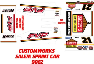 CUSTOMWORKS SALEM SPRINT CAR 9082 BRIAN BROWN CASEYS THEME WRAP KIT - Picture 1 of 1