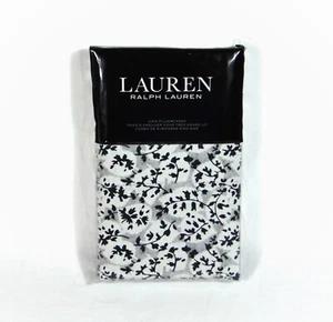 Ralph Lauren Eva Hoja Juego De Dos Fundas De Almohada Algodón Satén Floral Talla King NUEVO - Imagen 1 de 4