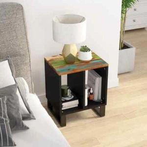 Side Table 15.7"x12.2"x18.1" Solid Wood Reclaimed & Engineered Wood vidaXL - Picture 1 of 12