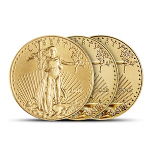 1/10 oz American Gold Eagle $5 Coin (Random Year) - Picture 1 of 4