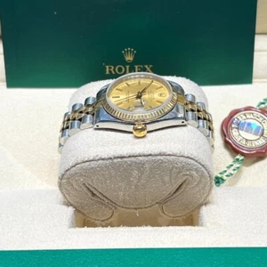 Rolex 68273 Datejust 31mm Steel Yellow Gold Champagne Index Dial Jubilee - Picture 1 of 7