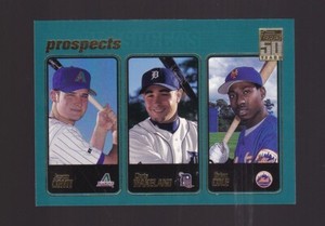 2001 Topps Prospects Jason Conti Chris Wakeland Brian Cole Rookie #372