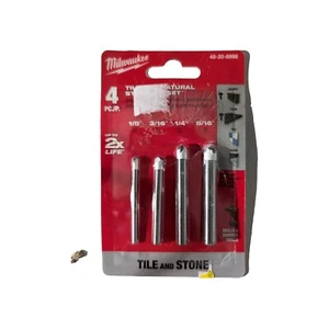 Milwaukee Glass and Tile Drill Bit Set - 4 Piece (48-20-8988) - Picture 1 of 1