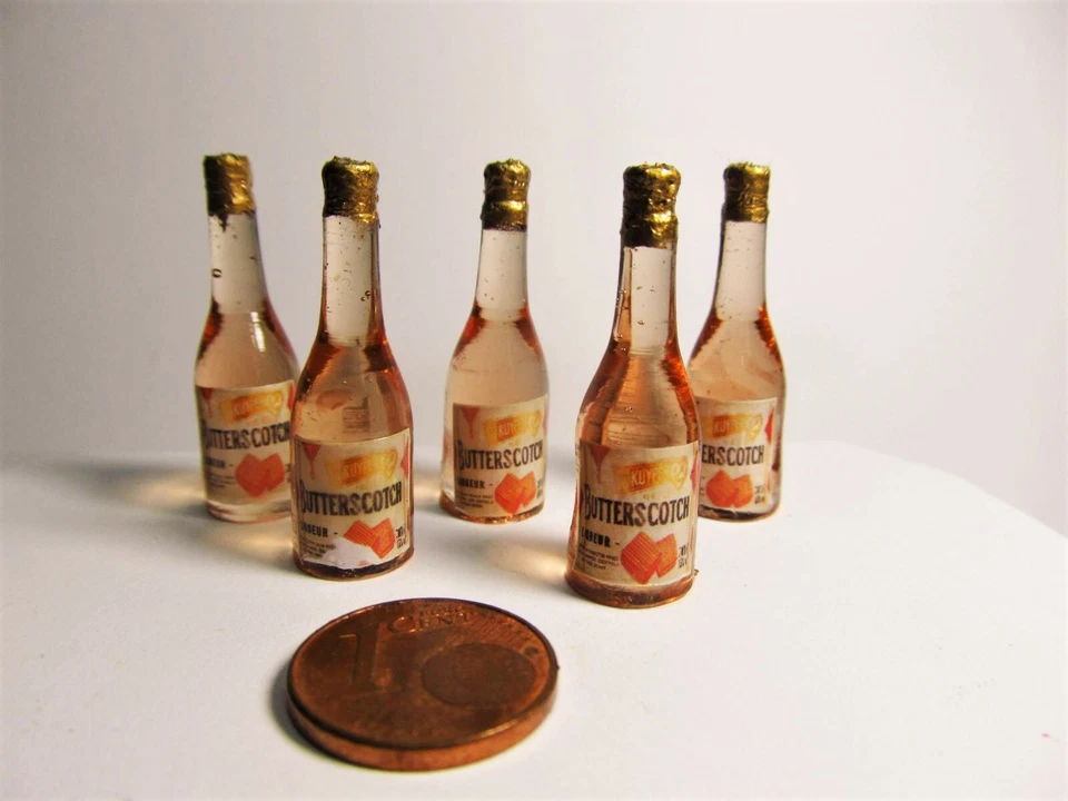 SMILETIGGERS MINIATUREN *~ * 1 Flasche Butterscotch ,Handarbeit *~*