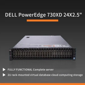 Dell PowerEdge R730XD 24 SFF Server 2x E5-2690v4 2.6GHz 128Gb RAID H730 300G*24 - Picture 1 of 1