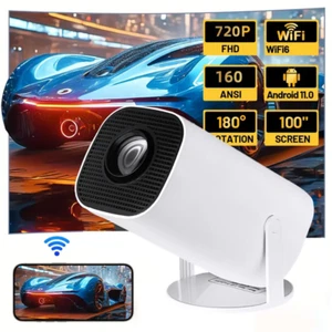 2025 Beamer Projektor 4K UHD WiFi Bluetooth Android TV Heimkino Mini Tragbar NEU - Bild 1 von 13