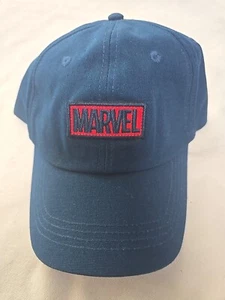 Marvel blau Erwachsene verstellbar Vater Hut Strapback OSFM neu ohne Etikett - Bild 1 von 8