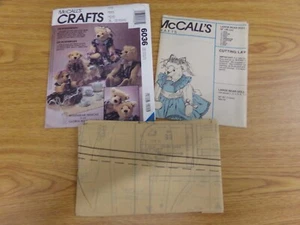 McCalls Crafts Uncut Pattern 6036 Rosenbear Designs Plush Teddybears Teddy Bears - Picture 1 of 2